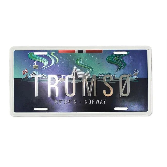Bilskilt, Tromsø nordlys, 30x15, foliert