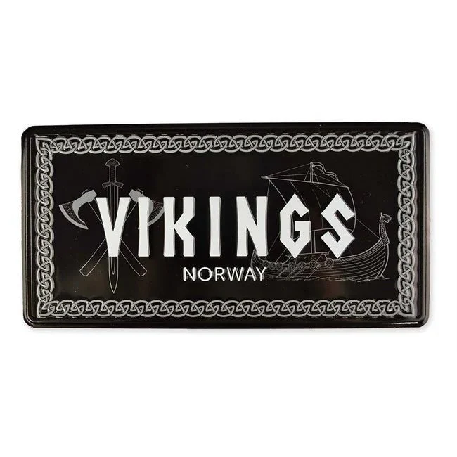 Bilskilt, Vikingsymboler, 15x7, preget