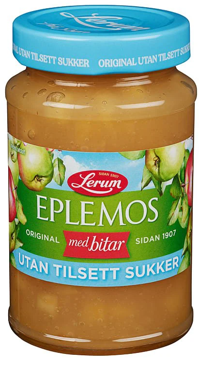 Eplemos U/Sukker 440g