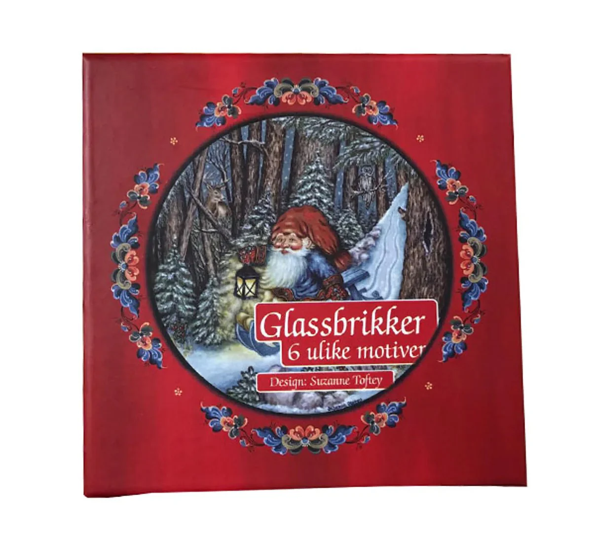 Glassbrikker sett a 6 i gaveeske Julestemning - Image 2