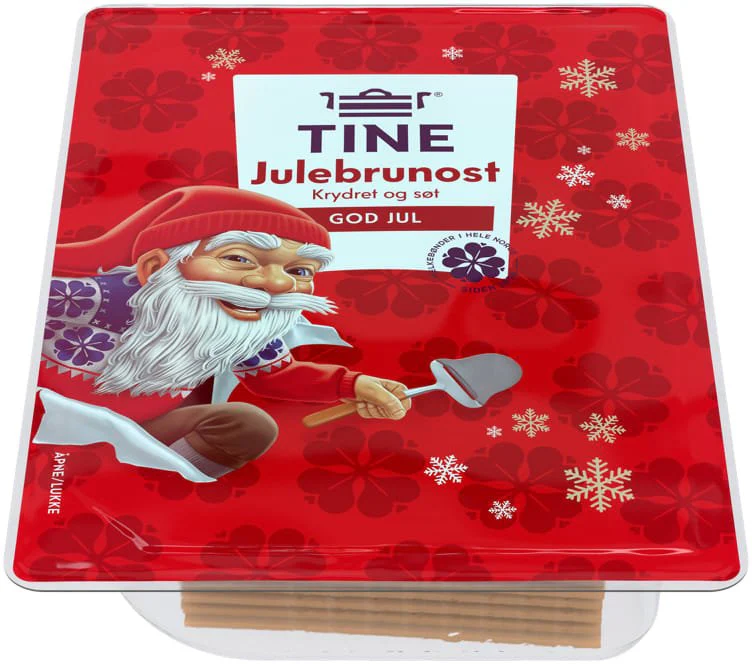 Julebrunost Skivet 130g Tine