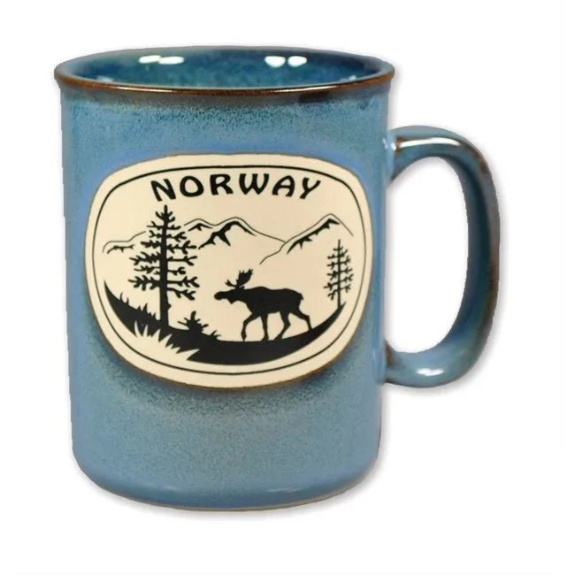 Keramisk krus elg, Blå