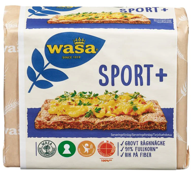 Knekkebrød Sport+ 210g Wasa Knekke