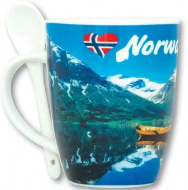 Kopp m/ skje, Oppstryn