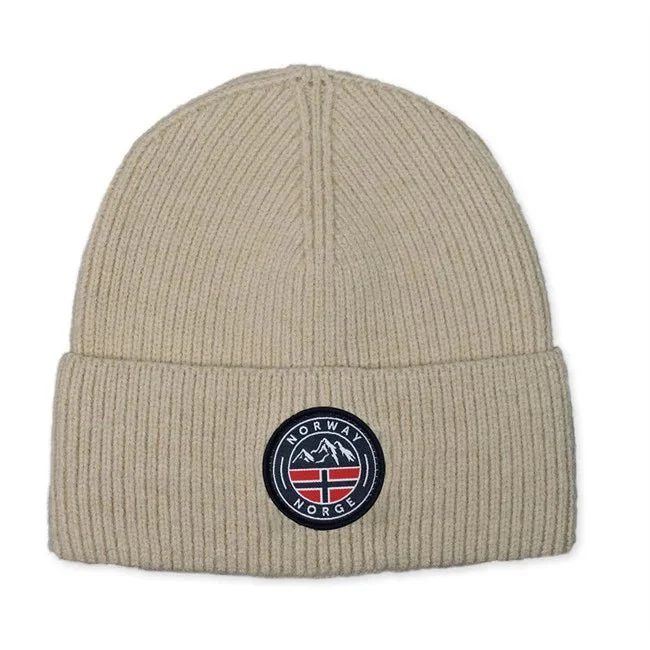 Lue m/patch, Norway, Beige