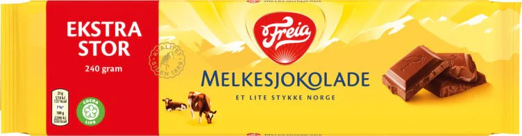 Melkesjokolade XL 240g Freia Ekstra stor