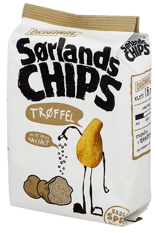 Sørlandschips Trøffel&Havsalt 140g