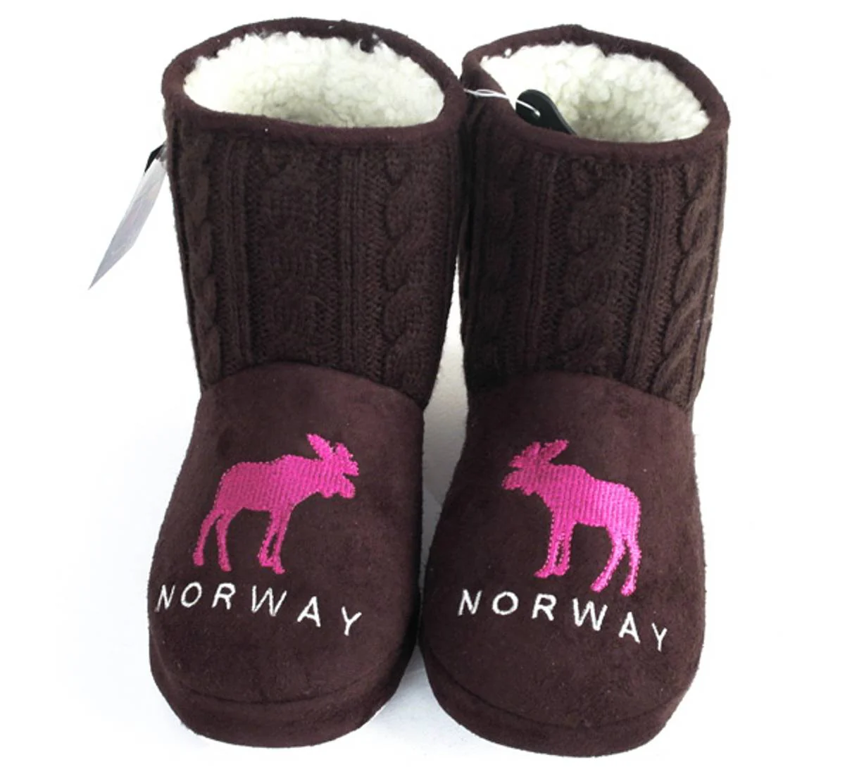 Tøffel Norway brun-rosa Størrelse: 40-41